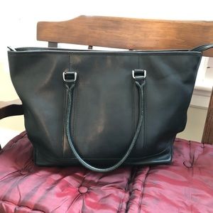 LLBean Leather Tote Bag
